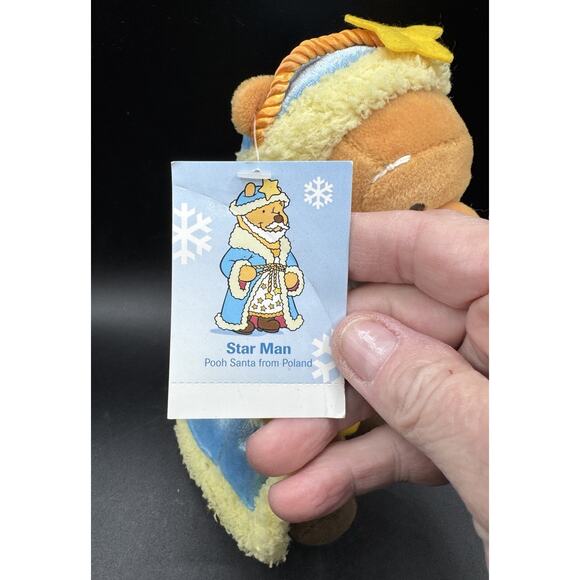 New Star Man #7 12 days Disney Santa Poland pooh beanie plush Christmas NWT D1 - Picture 2 of 7